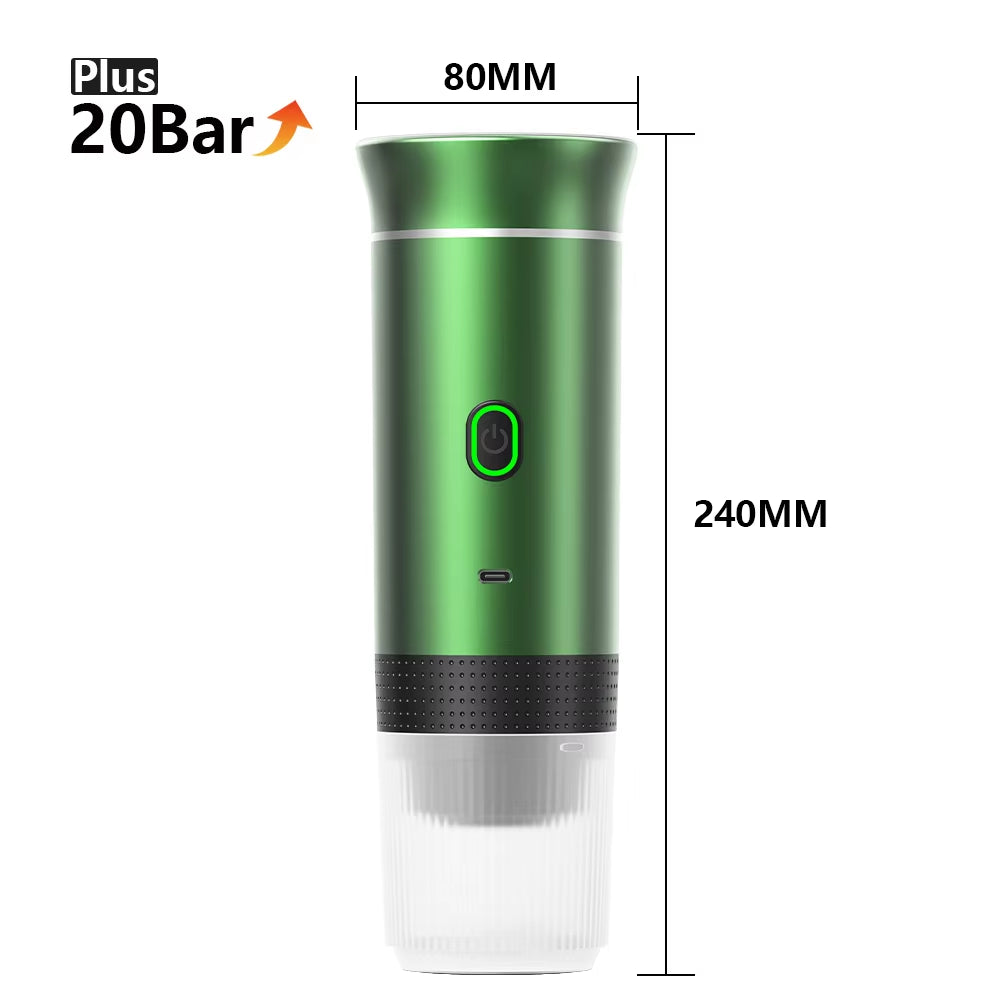 ☕ Cafetera Espresso Portátil Eléctrica 3 en 1 – Disfruta tu café en cualquier lugar