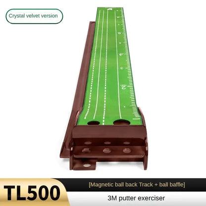 Indoor Golf Solid Wood Putting Practice Device Office Mini Set Home Putting Practice TL024