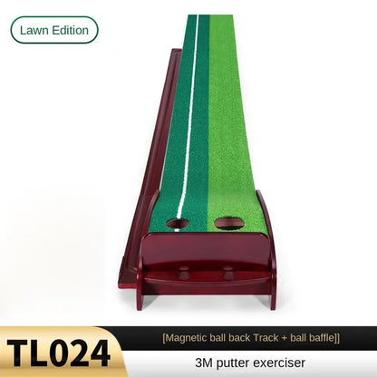 Indoor Golf Solid Wood Putting Practice Device Office Mini Set Home Putting Practice TL024