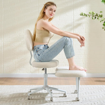 Silla de Oficina Estilo Meditación con Ruedas – Comodidad en Cada Postura