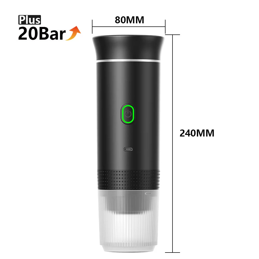 ☕ Cafetera Espresso Portátil Eléctrica 3 en 1 – Disfruta tu café en cualquier lugar
