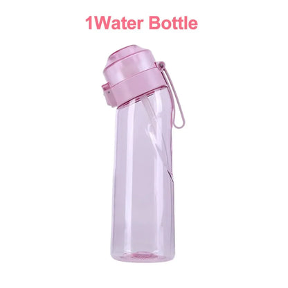 Flavored Water Bottle 650Ml Sports Alr up Drinking Bottle 7 Fruit Fragrance Pods Water Cup for Outdoor Camping Fitness Fashion