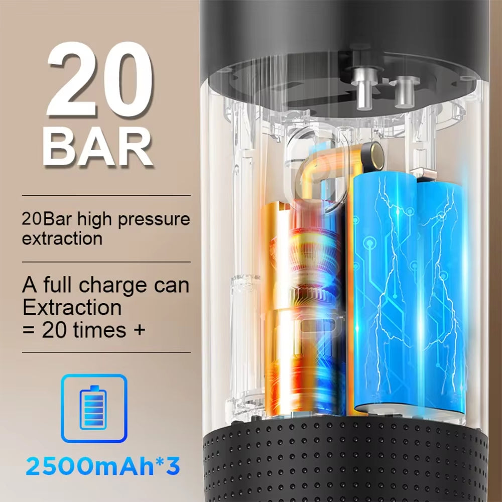 ☕ Cafetera Espresso Portátil Eléctrica 3 en 1 – Disfruta tu café en cualquier lugar