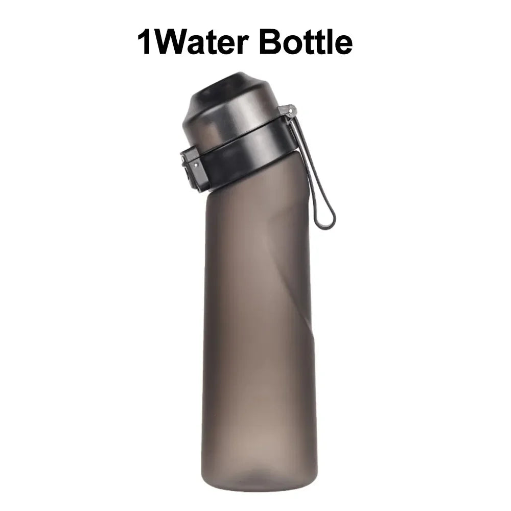 Flavored Water Bottle 650Ml Sports Alr up Drinking Bottle 7 Fruit Fragrance Pods Water Cup for Outdoor Camping Fitness Fashion