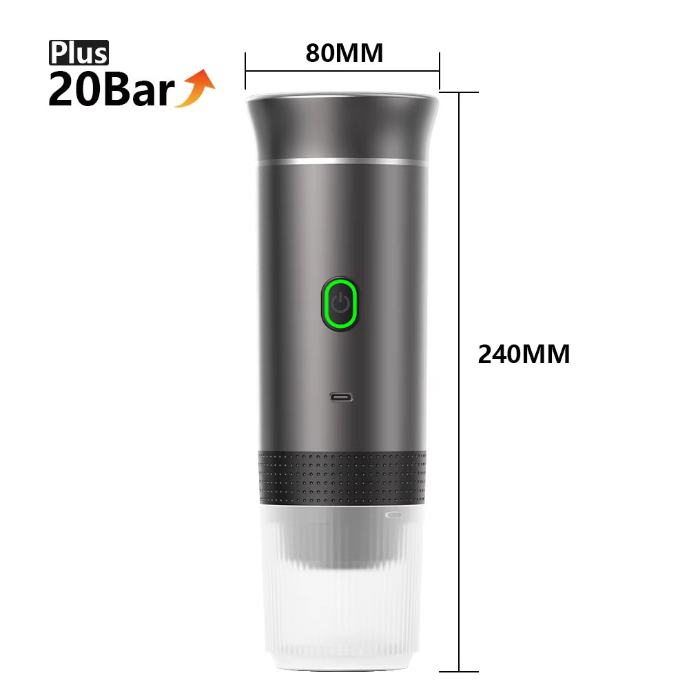 ☕ Cafetera Espresso Portátil Eléctrica 3 en 1 – Disfruta tu café en cualquier lugar