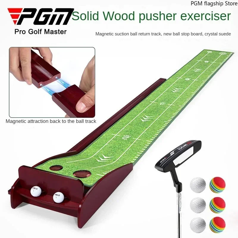 Indoor Golf Solid Wood Putting Practice Device Office Mini Set Home Putting Practice TL024